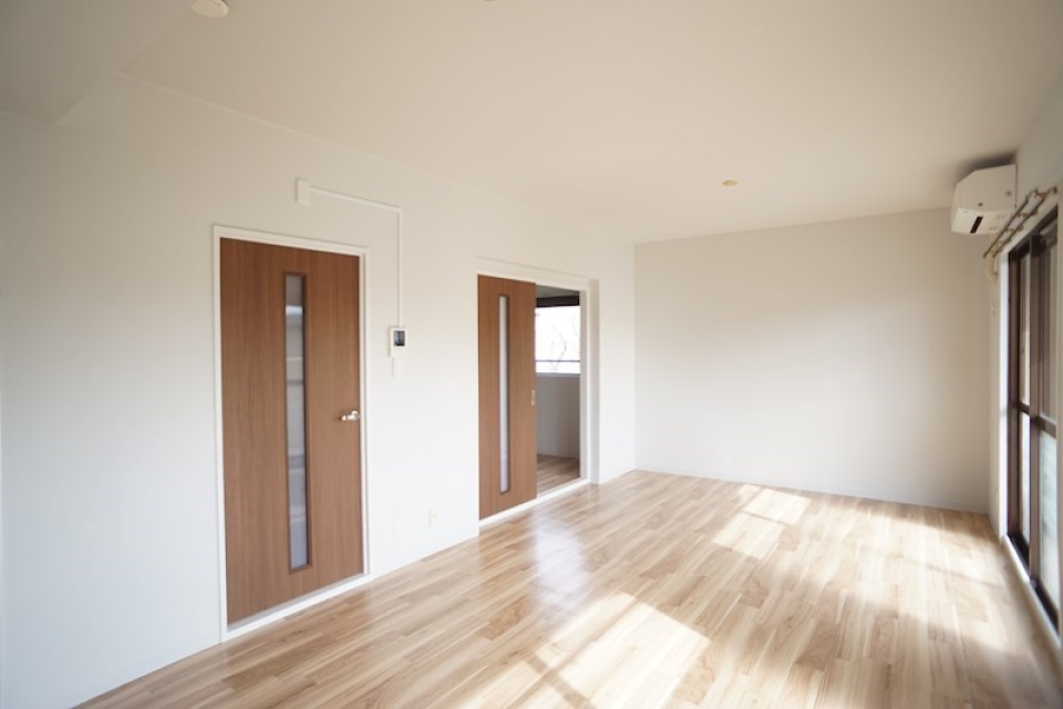 ウッド×ホワイトは温かみをかんじます