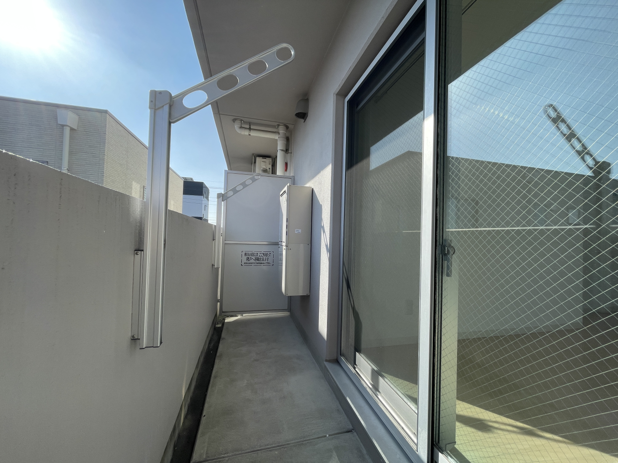 東向きバルコニー