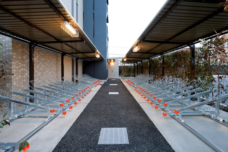 駐輪スペースもたくさん