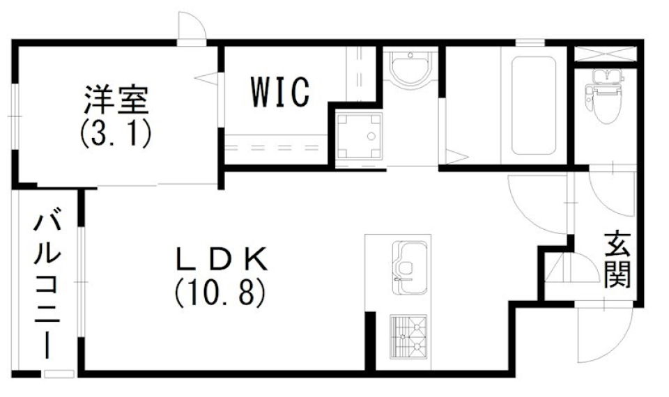 「光の波紋」に見惚れるの間取り図