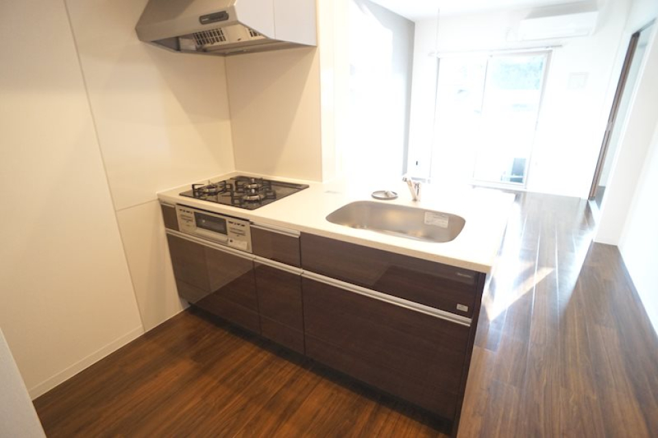 キッチンは対面式のシステムキッチン