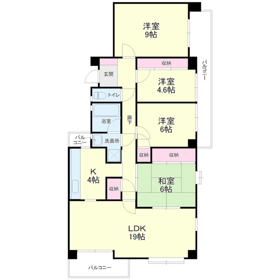 別格の広さ、11階から見渡す開放感の間取り図