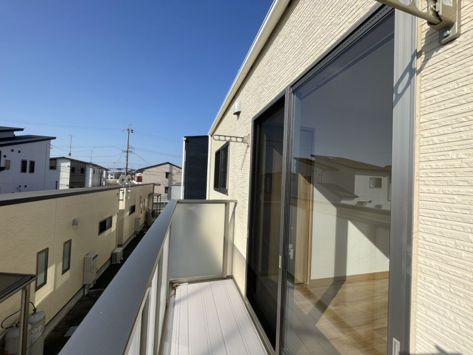 バルコニー、気持ちがいい