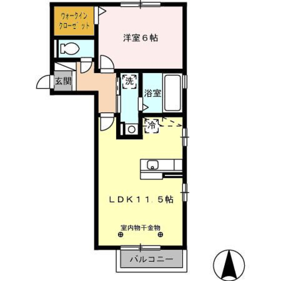 1日の終わりにの間取り図