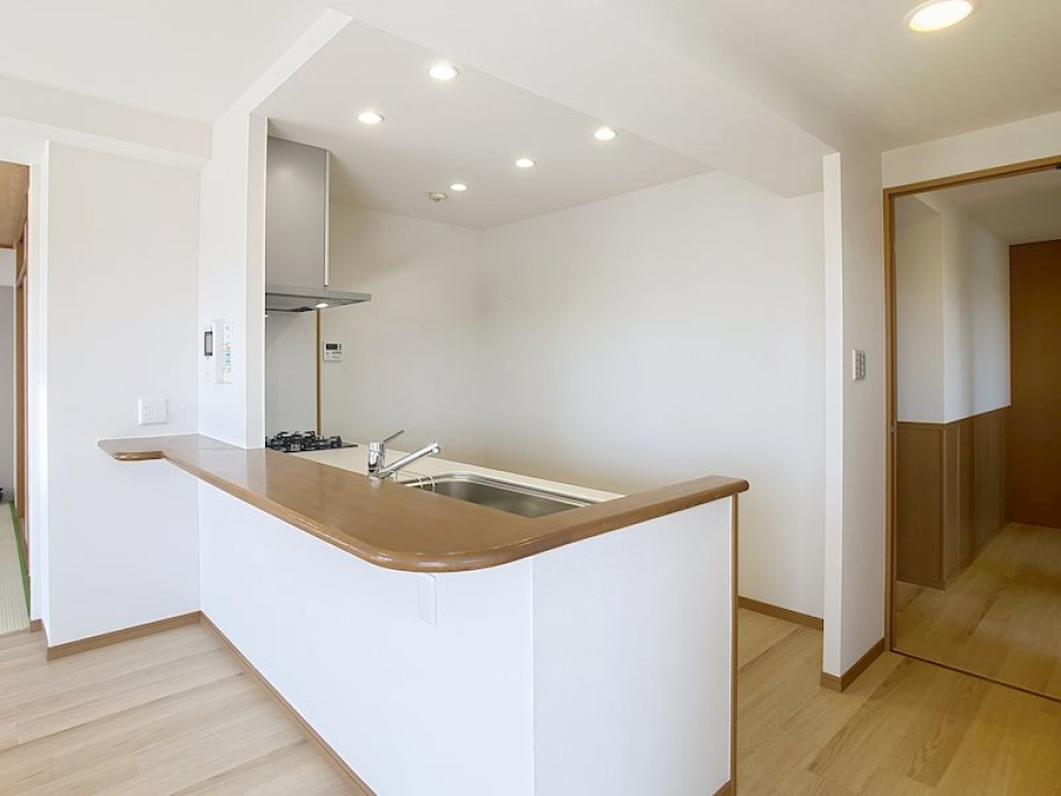 対面式のシステムキッチンです