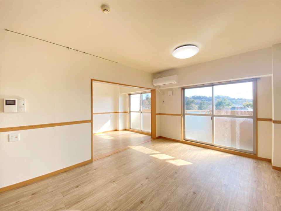 LDKだけでも10帖以上ありそうな解放感