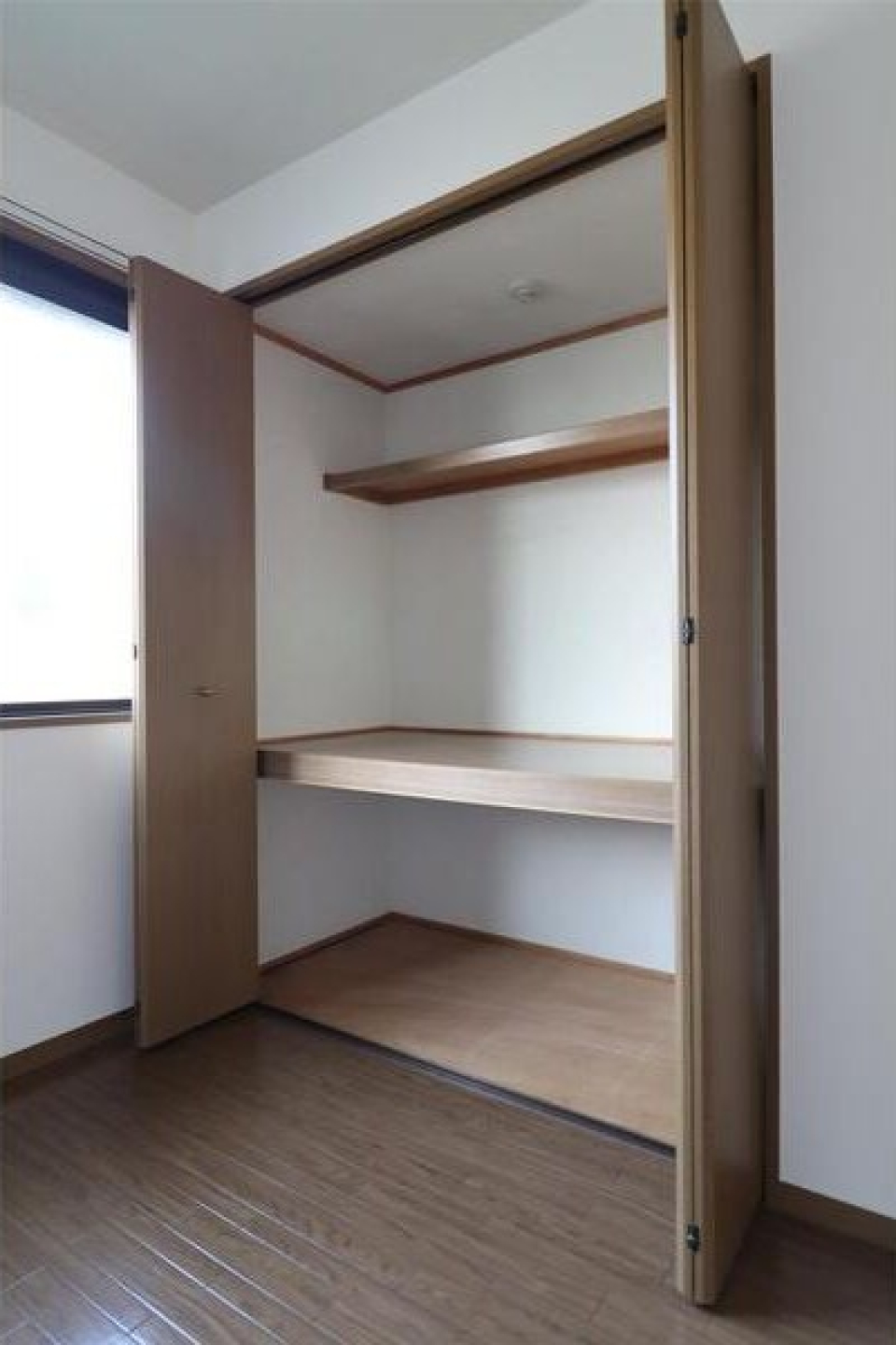 大きな収納スペースつき