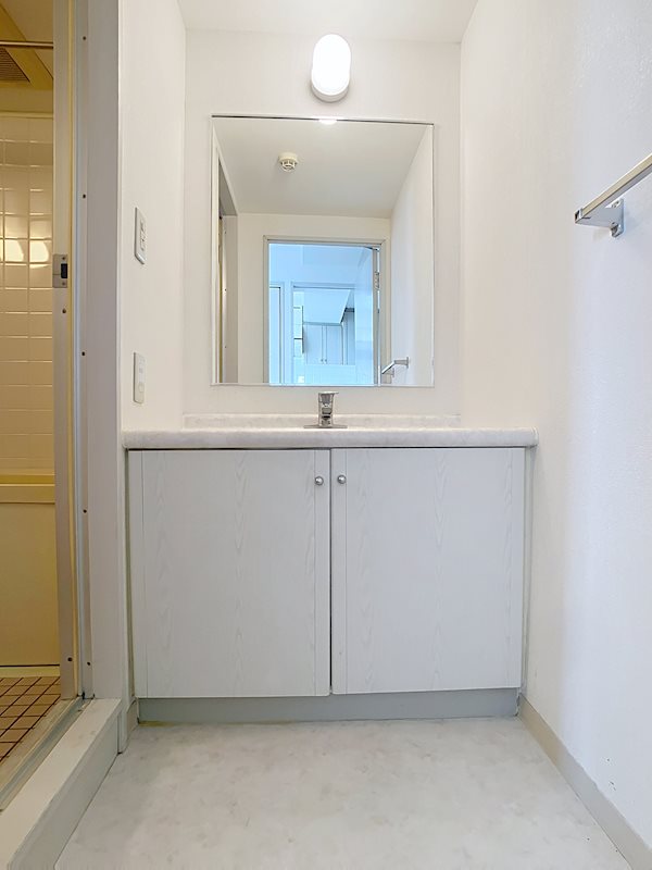 洗面スペースがオシャレですね