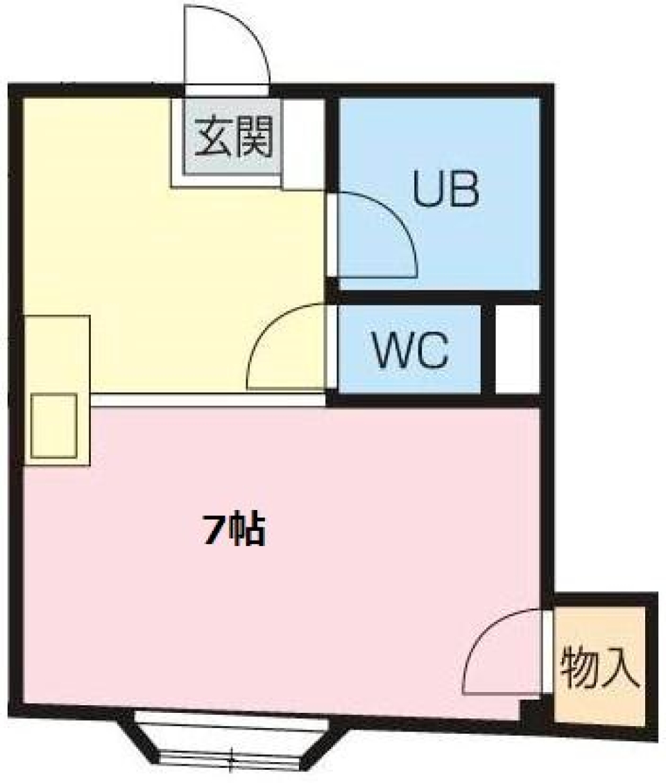 光が入る、駅チカの快適空間の間取り図