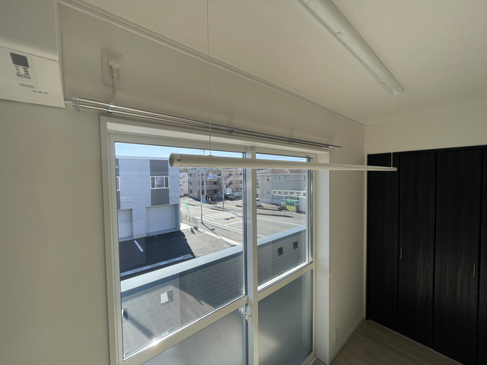 室内物干し付き