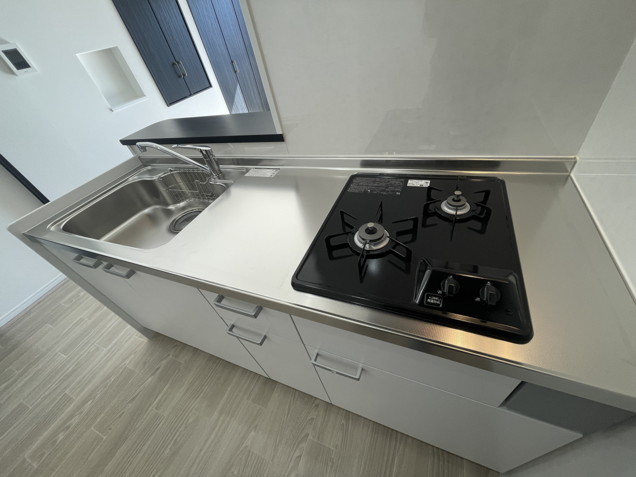 2口ガスコンロ付きです