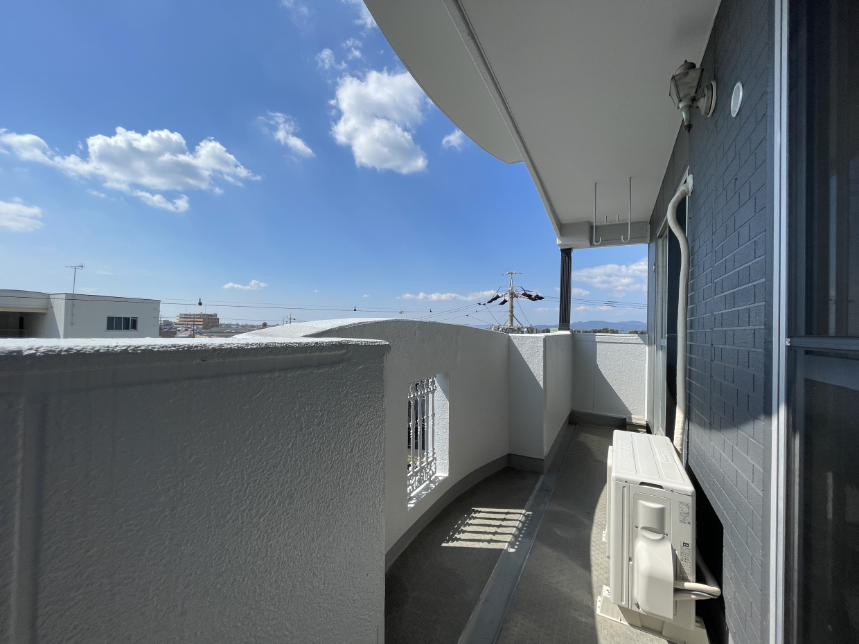 バルコニーも気持ちいね