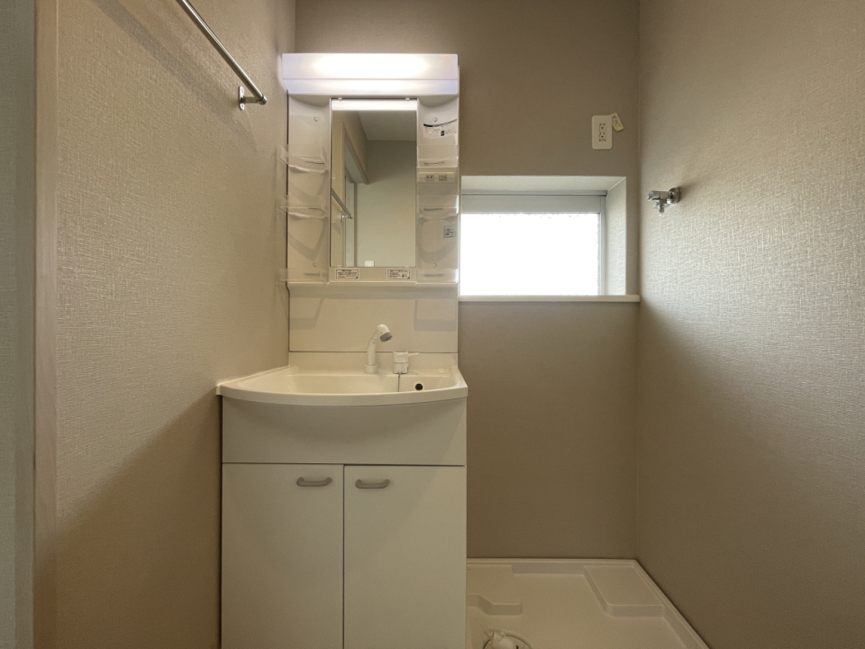 シャワー付き独立洗面台