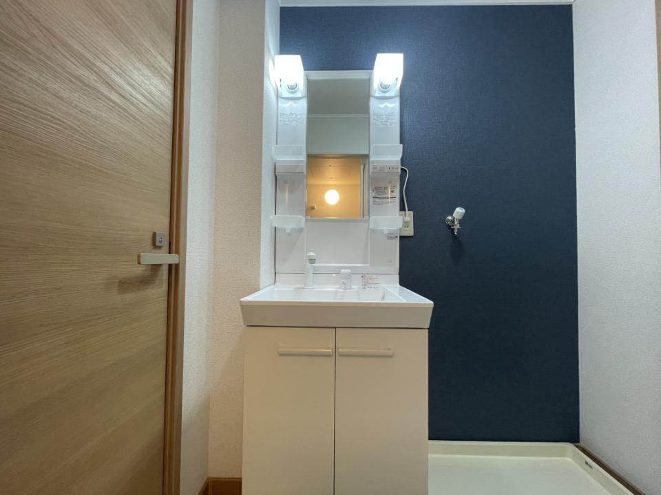 シャワー付き独立洗面台