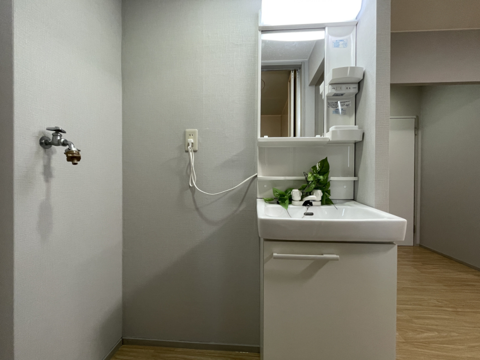 洗面所は開放感を重視