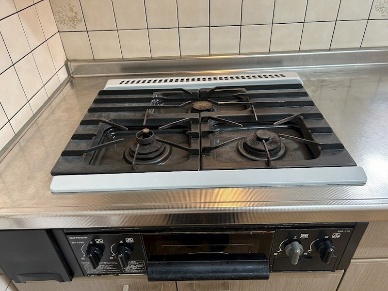 三口コンロでお料理快適！