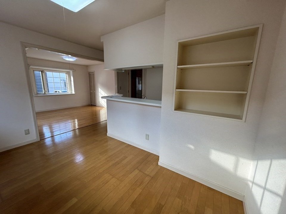 棚もあり収納もらくらく