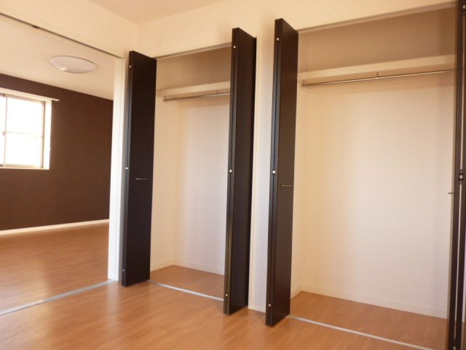 二つもクローゼットが！