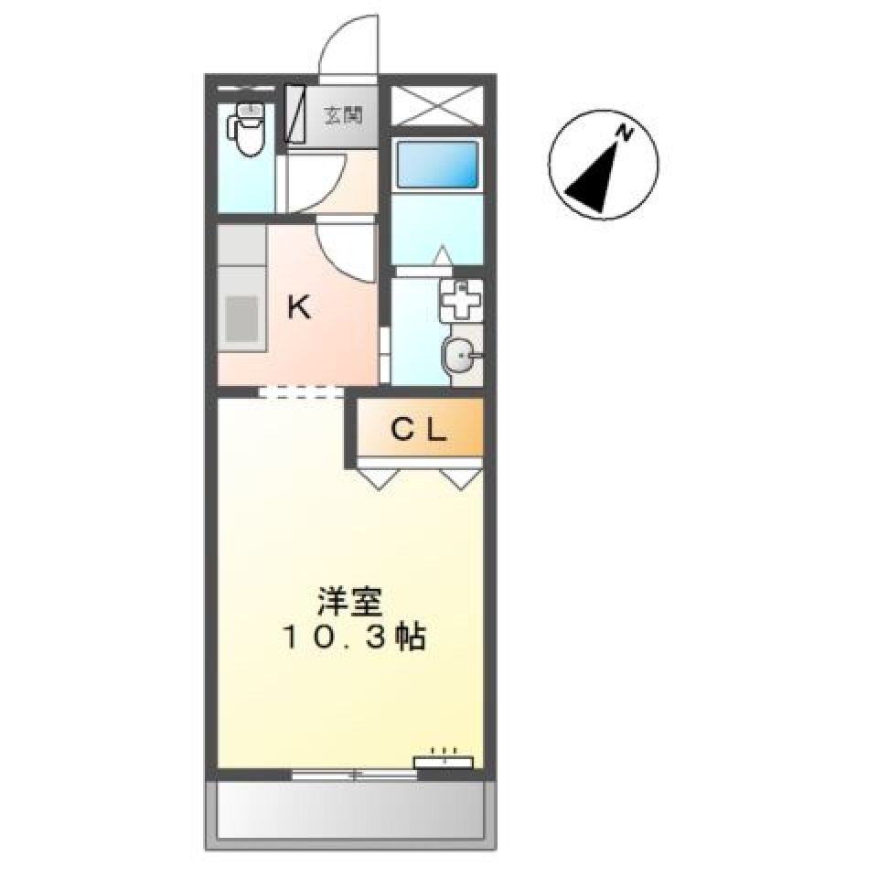 生活がすっと馴染む［ペット可］の間取り図