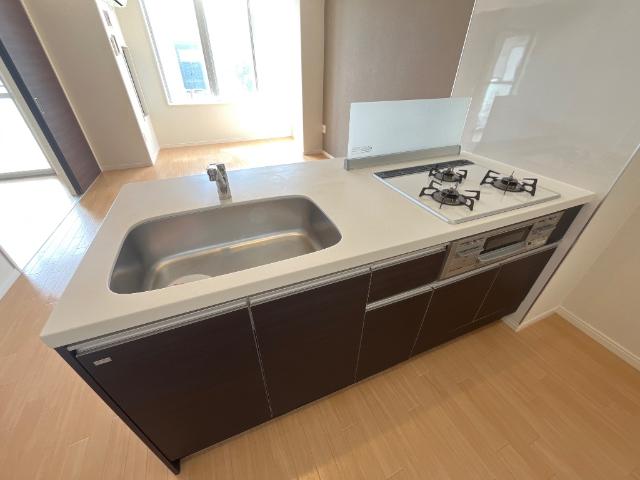 三口コンロでお料理も楽しめます♪