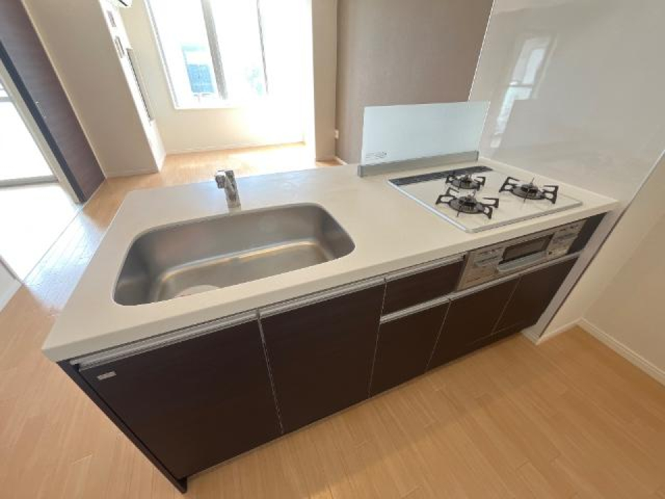 三口コンロでお料理も楽しめます♪