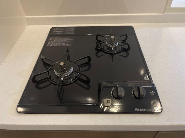 2口ガスコンロ付き