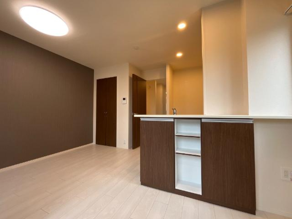 キッチン頭上のダウンライトがいいですね