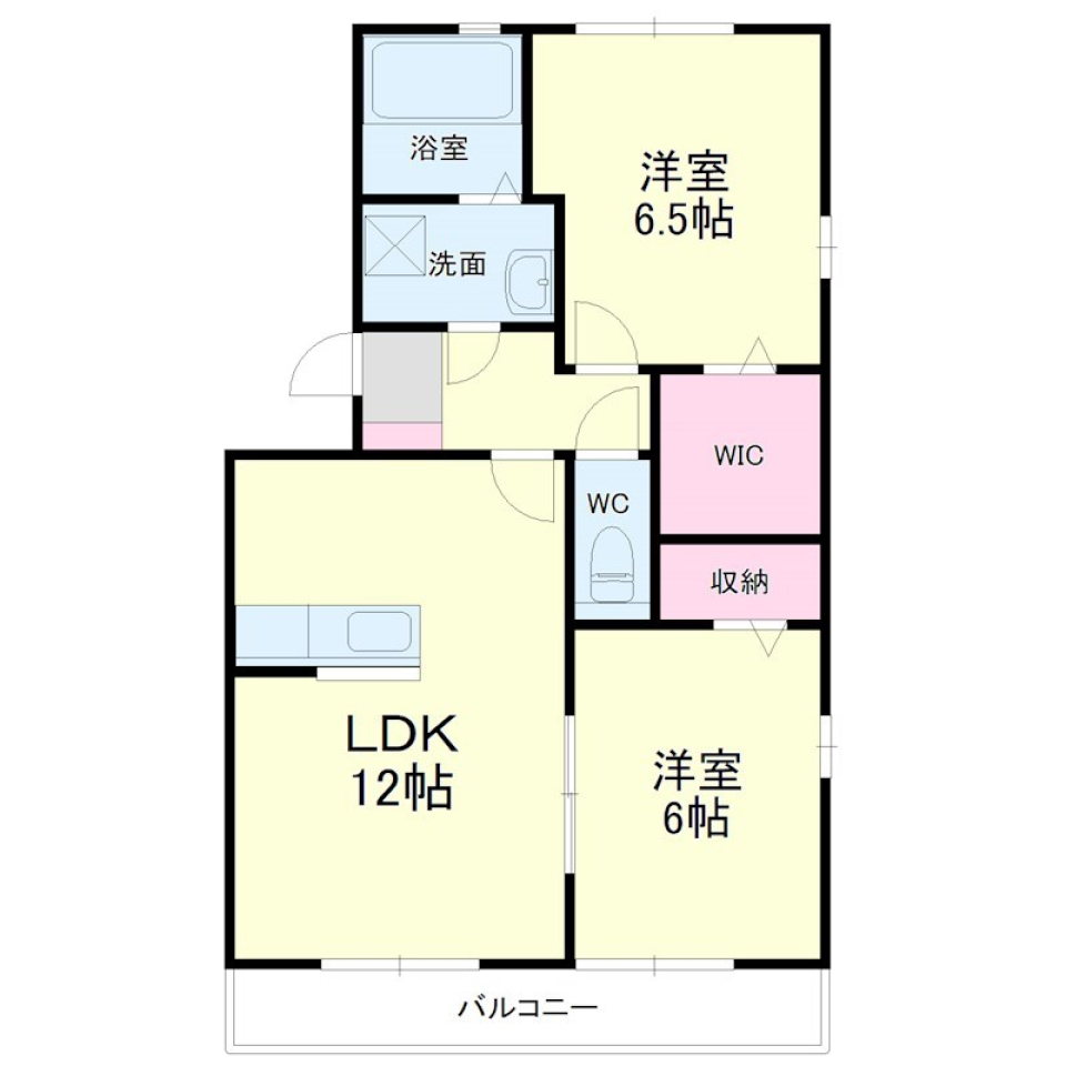 しまう・くつろぐ・整うの間取り図