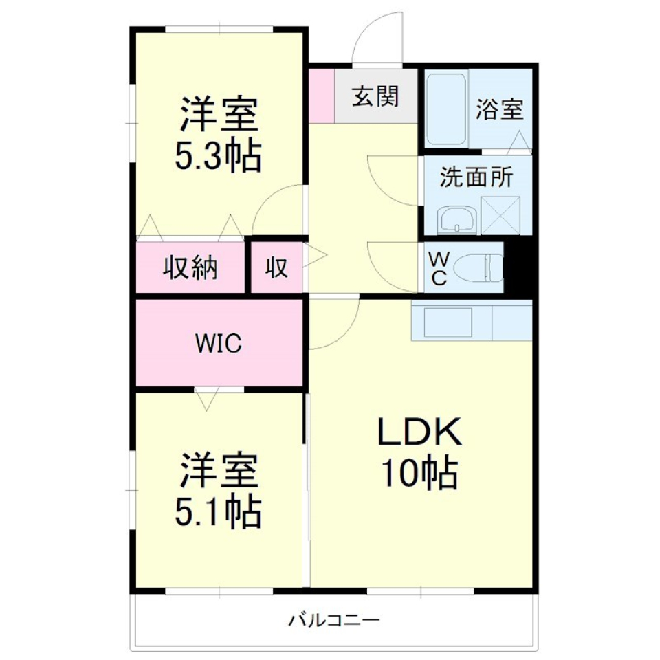 4月の夜は［ペット可］の間取り図