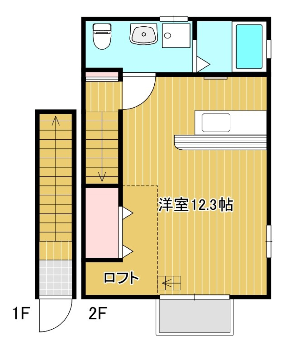 立体的に暮らす、クリエイティブ・ベースの間取り図