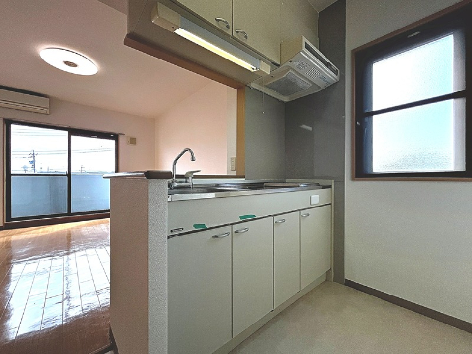 システムキッチンでお料理も快適