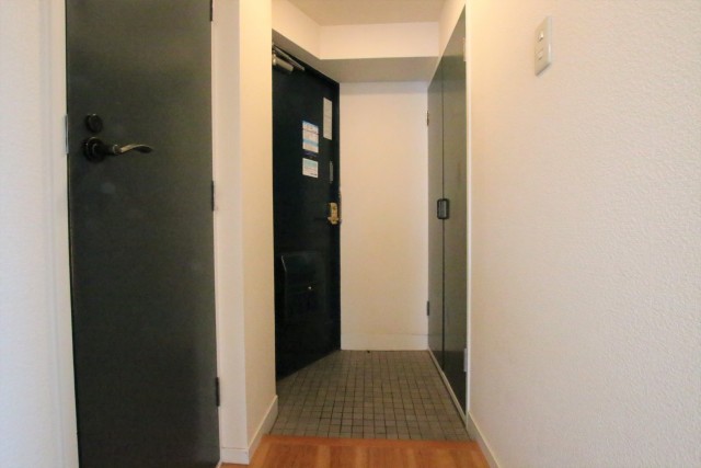 シューズボックス付きの玄関。