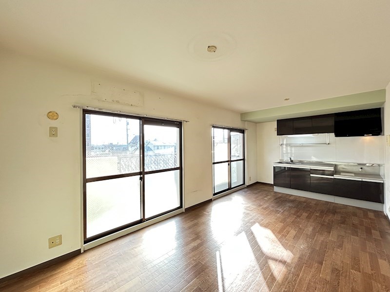 開放感のある角住戸