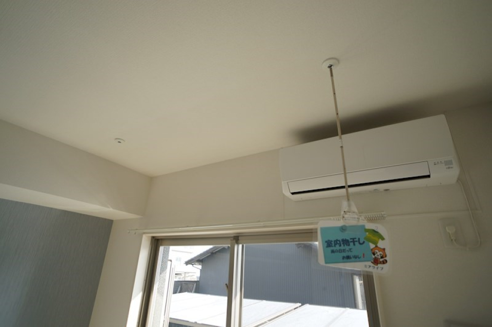 室内物干し付き