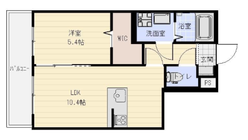 3分先の、ほどける空間。の間取り図