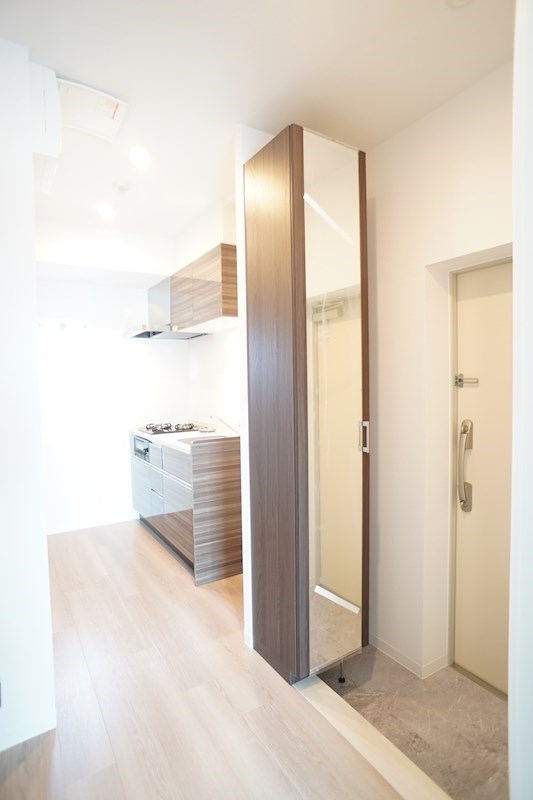 全身鏡で身だしなみチェック完璧