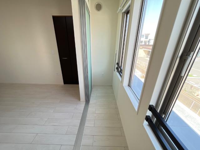 インナーテラスで雨の日も洗濯出来ちゃいます