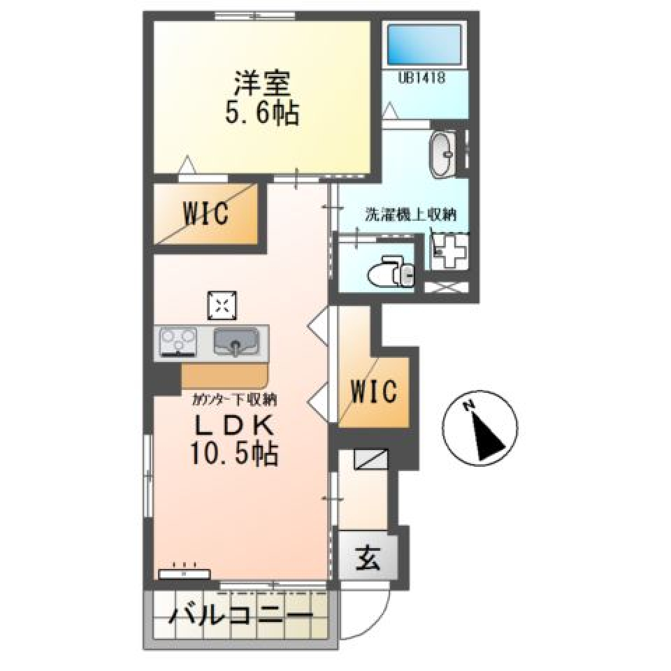 街と私のちょうどいい距離の間取り図