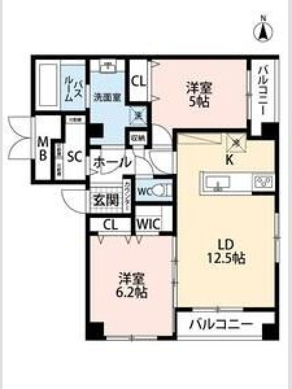 白、白、白。思考をリセットの間取り図