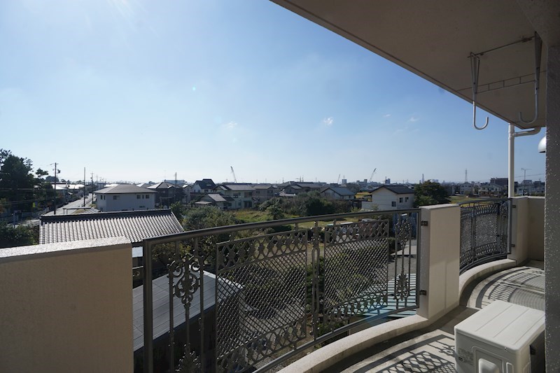 ベランダのフェンスもおしゃれ