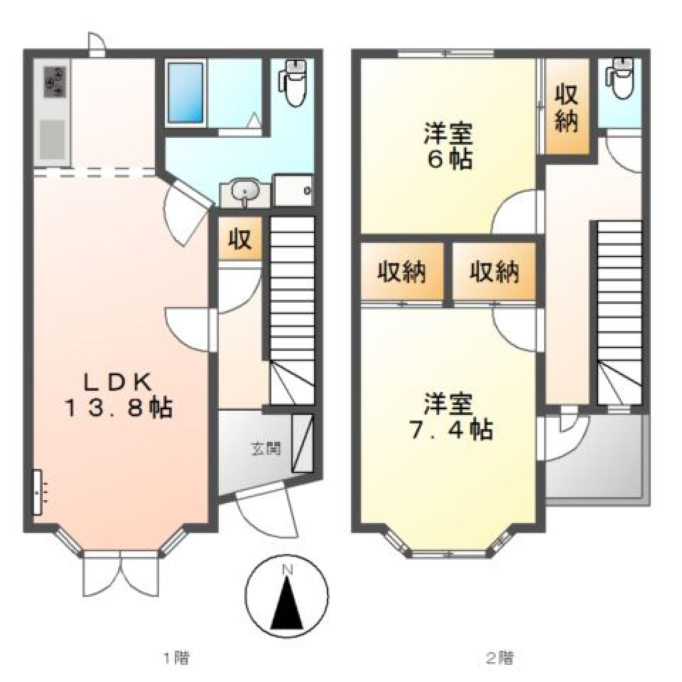 透き通った［ペット可］の間取り図