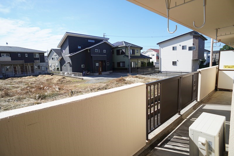 広いバルコニー