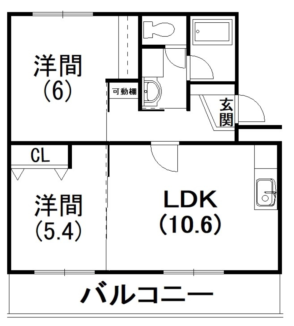 ナチュラルストライプ。［ペット可］の間取り図