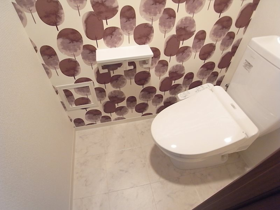 壁のデザインがかわいい