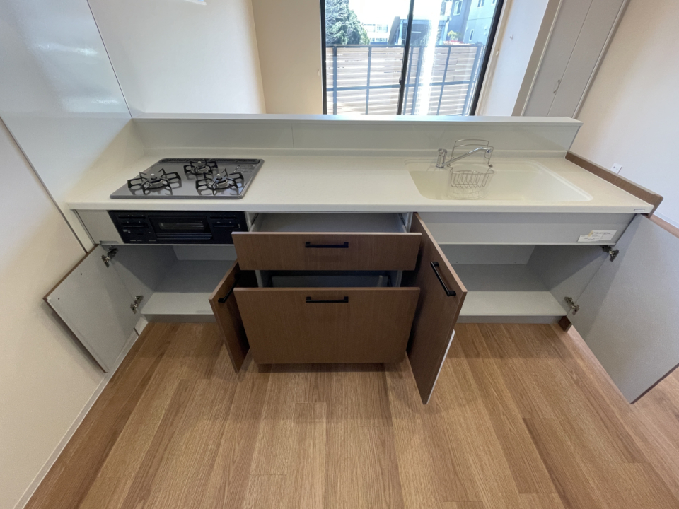 収納もですが、調理スペースもしっかり確保されています