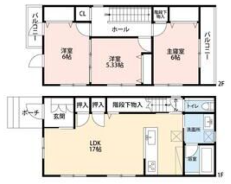 ほろほろ、ほどけてゆく［新築］の間取り図