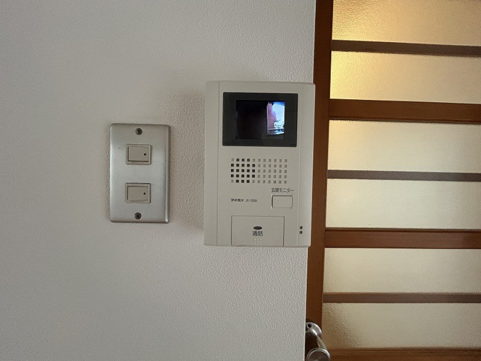 テレビインターホン付きで安心