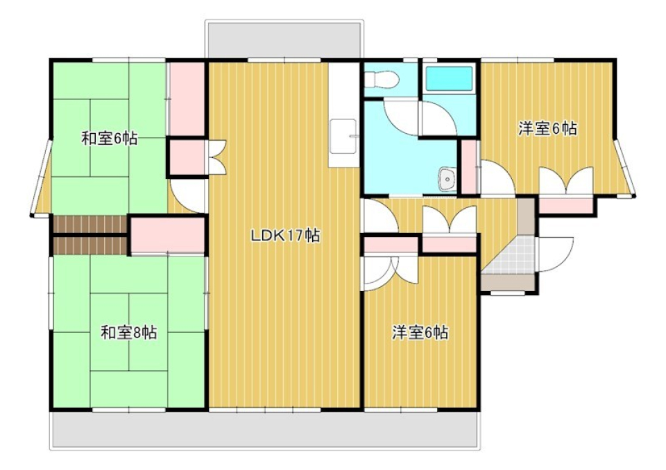 広！驚異の4LDKの間取り図