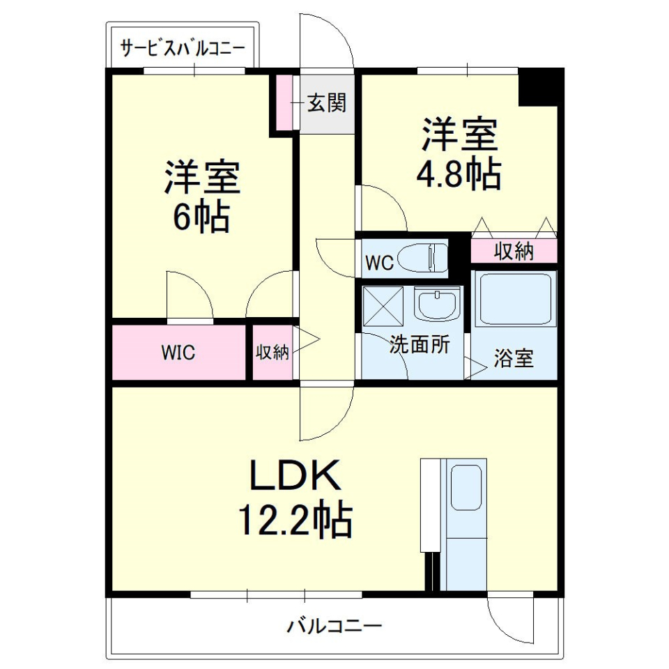 夕焼け部屋。の間取り図