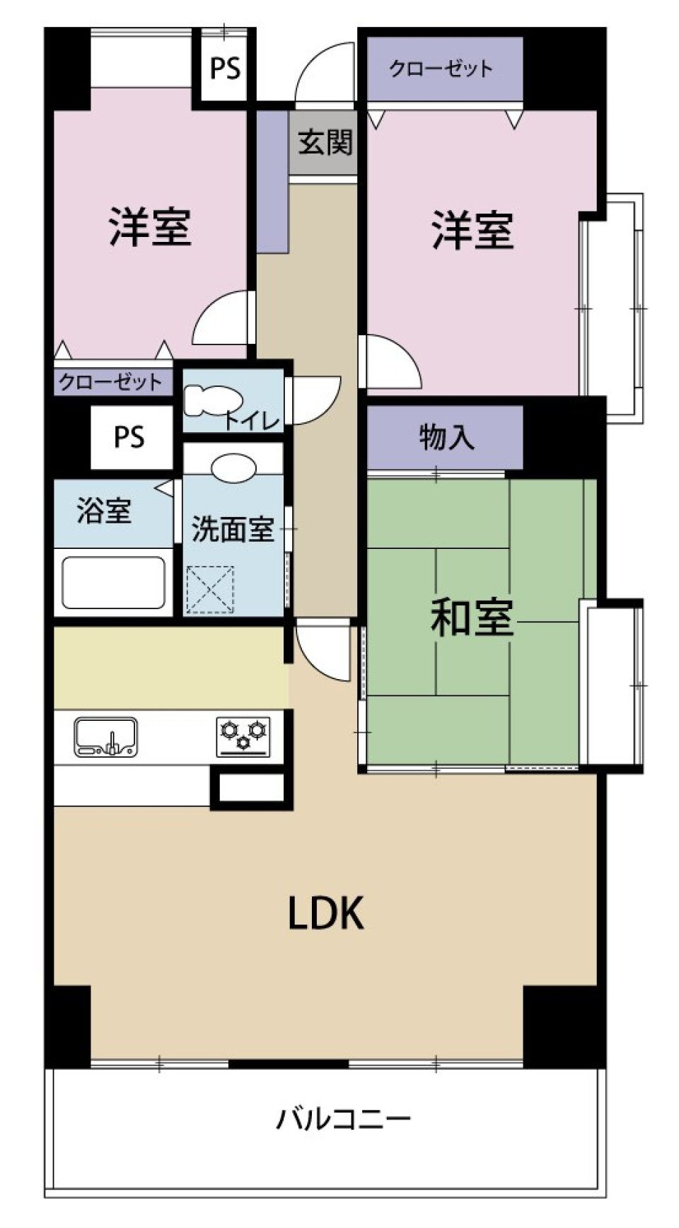 "和"の開放！！の間取り図